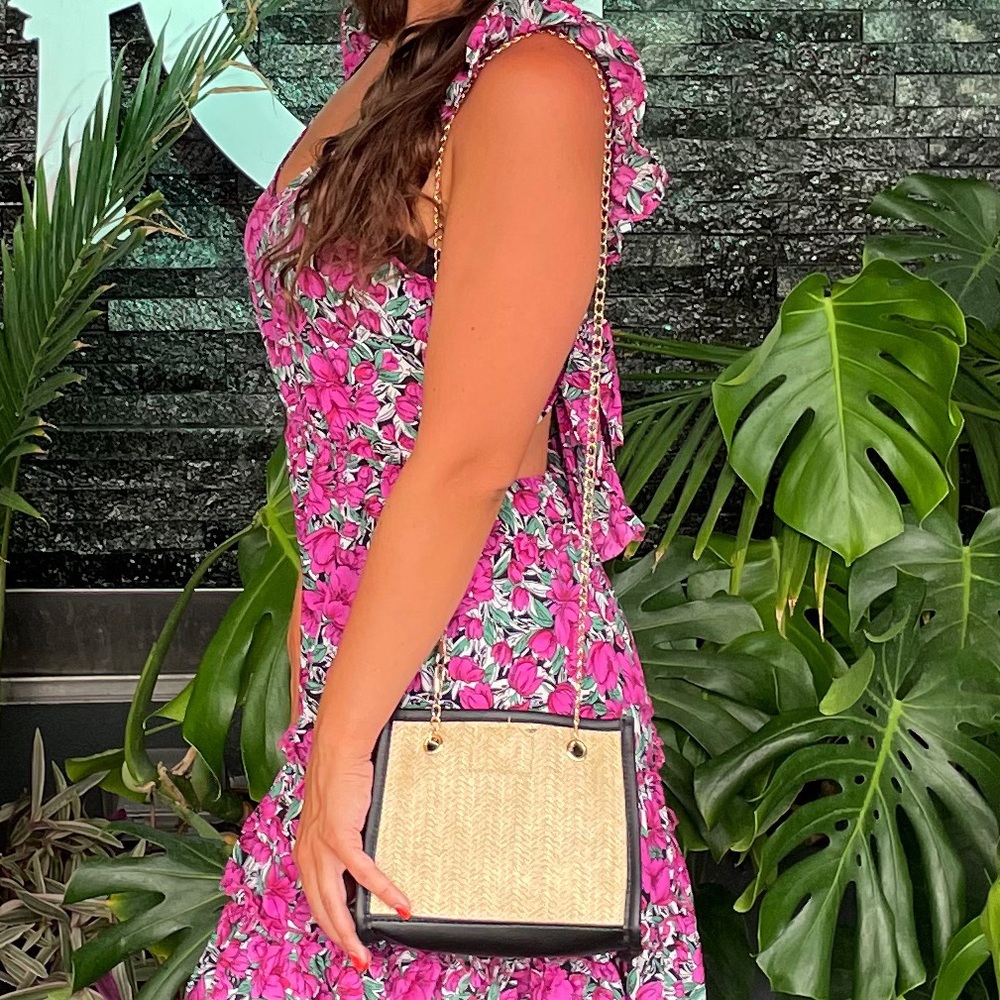 woven handbag